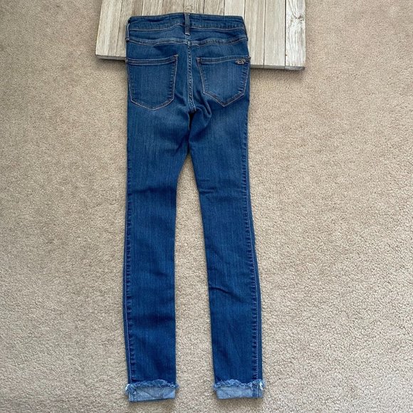 Hollister Juniors 00S / 00 Short High-Rise Cuffed Jean Legging Advanced Stretch - Picture 6 of 12